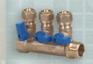 Коллектор  3/4  3 крана+цанга
