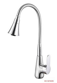 Смеситель для кухни Казань одноруч. (321435) с гибким изливом, латунь