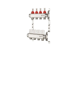 Коллекторная группа 1"  8 вых. 3/4 (Aquasfera 9503-07) с расх