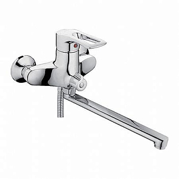 Смеситель для ванны LEDEME одноруч. (2202В-25) силумин, d40