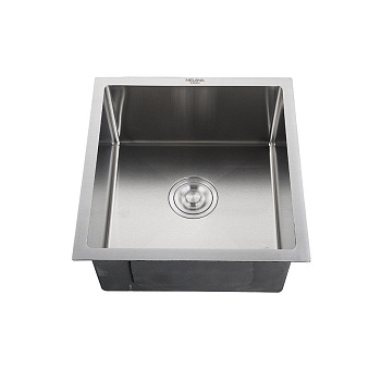 Мойка нерж врезная 430х450х200 т 3,0 САТИН H4345 (+сифон,фруктовница) MELANA AISI 304
