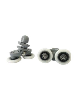 Ролик двери для душевой кабины двухколесный (верхний) d=23мм (DC1011)