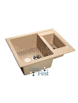 Мойка GRANFEST QUADRO 610*500, песочный /GF-Q610K/