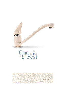 Смеситель для кухни GRANFEST /2124/ d40, белый 