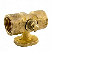 Кран 3-х ходовой шаровый для манометра г/г 1/2хМ20 с площадкой