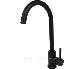 Смеситель для кухни ARGO одноруч. (SOLID 3503) нерж.сталь, черный, d35
