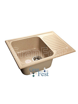 Мойка GRANFEST STANDART 645*500, белая /GF-S645L/ 