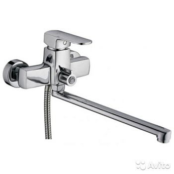 Смеситель для ванны LEDEME одноруч. (2254) латунь, d35, L30см.