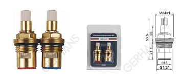 Кран-букса кер.  1/2" 8*20  Gerhans (K40404)