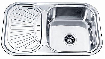 Мойка нержавеющая  75*49*0,8*18 правая, разморозка (L97549-R)