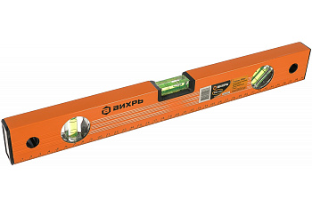 Уровень алюминиевый, 400мм, 3 глазка Вихрь (73/11/4/1)