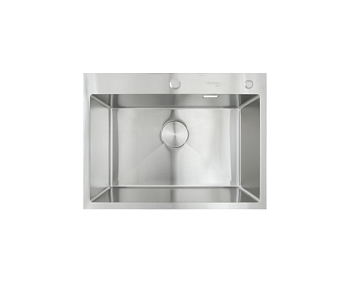 Мойка нерж врезная 650х480х220 САТИН (колландер+дозатор+сифон) (D6548HS) SANTREK AQUA