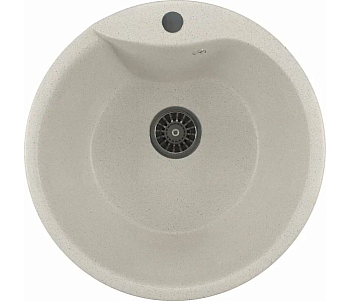 Мойка ML-GM 12 Комфорт 480, ультра-белая (341) (глуб.чаши 210)