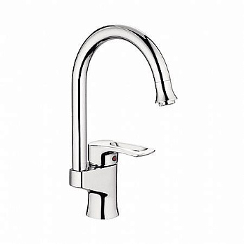 Смеситель для кухни LEDEME одноруч. (4025) бок. латунь, d40 (РАСПРОДАЖА)