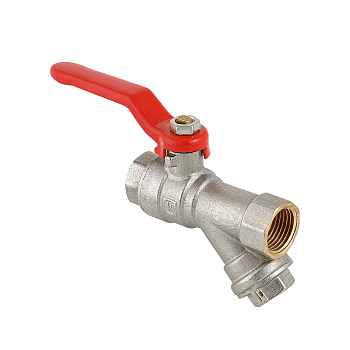 Кран шаровый с фильтром  1/2" Valtec (VTm.292.N.04) (С12070)