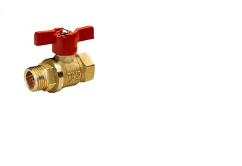 Кран шаровый     1/2" г/ш лат. (11Б27п1) бабочка