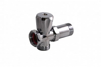 Кран 3-х проходной 3/4х3/4х3/4 г/ш/ш вентиль с удлиннителем STM CV3N0034