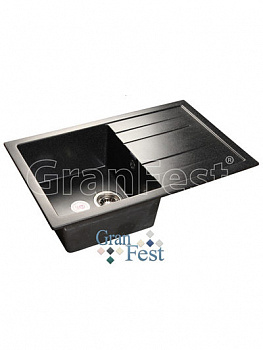 Мойка GRANFEST QUADRO 780*500, черный /GF-Q780L/