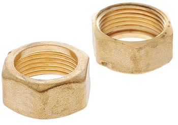 Гайка для водосчетчика d15 (латунь 2шт.)