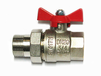 Кран шаровый    3/4 " американка бабочка Valtec (VT.227.N.05)