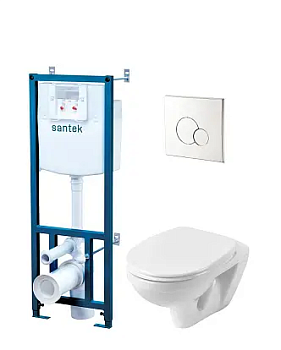 Инсталляция для унитаза Santek (инсталляция, бачок, кнопка)