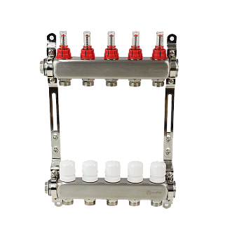 Коллекторная группа 1"  6 вых. 3/4 (Aquasfera 9503-05) с расх