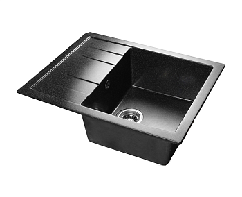 Мойка SANTREK AQUA PRO SQUARE 650*500 (SA-S650L), черный-308 (с313767)
