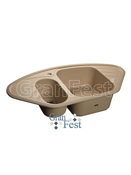 Мойка GRANFEST CORNER  960*510 двойная, черный /GF-C960E/