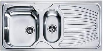 Мойка нержавеющая 100*50  двойная, разморозка, левая FRANKE (РАСПРОДАЖА) (н/н)