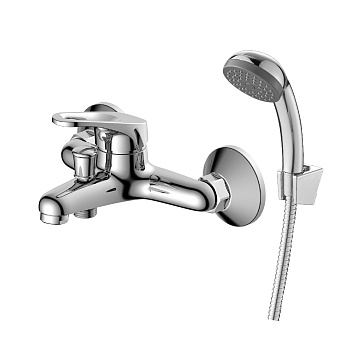 Смеситель для ванны DECOROOM одноруч. (DR21035) кор.нос,  латунь.