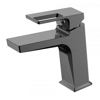 Смеситель для умывальника LEDEME одноруч. (1092D) оружейная сталь, латунь,d35