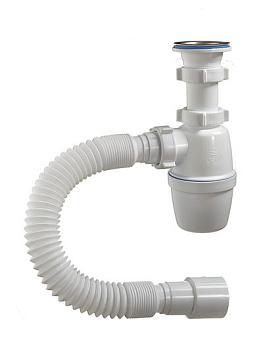 Сифон  1 1/2*40 с обратной гайкой и гибк. трубой  Орио (4001)