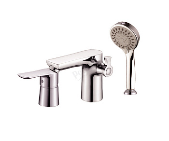 Смеситель для ванны  врезной POTATO (1149) тройка, силумин (н/н)