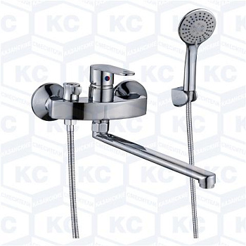 Смеситель для ванны Казань одноруч. (203256) d35, L30см. латунь