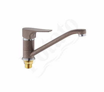 Смеситель для кухни POTATO одноруч. (49222-15) коричневый, силумин,гайка
