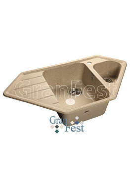 Мойка GRANFEST CORNER  950*500, песочный /GF-C950E/