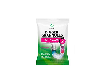 Средство щелочное для прочистки канализационных труб Digger Grannules ( 70гр) (125887)