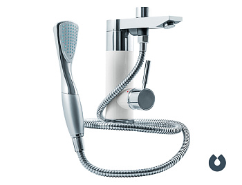 Смеситель для кухни UNIPUMP (BKF-015) с водонагревателем и душевой лейкой 3кВт