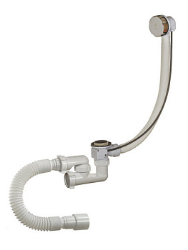 Обвязка для ванны полуавтомат нерж.чаша с гиб. трубой Орио (А-28089)