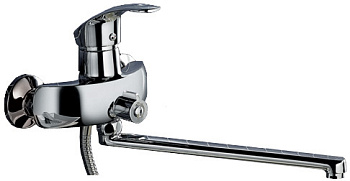 Смеситель для ванны LEDEME одноруч. (2221) латунь, d40, L30см.