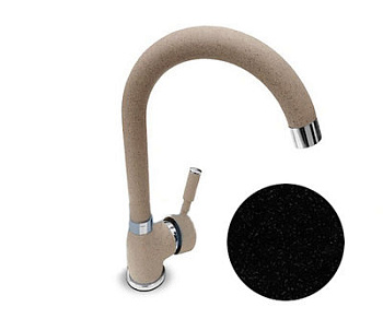 Смеситель для кухни GF /Z3424/ черный QUARZ