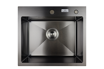 Мойка нерж врезная 500х440х210 Графит (коландер+диспенсер+сифон) (B5044-S) Marrbaxx
