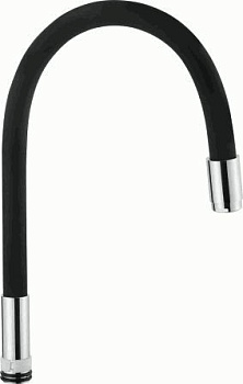 Гусак  для кухни гибкий силиконовый (L7504-2) черный