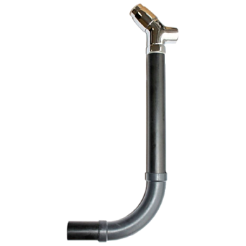 (с) Кран смывной КРС-20-04 хром. с трубкой ПВХ  (кнопка)