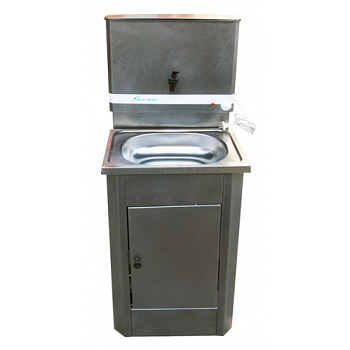 Умывальник дачный "Весна" без водонагрев.мойка нерж. серебро