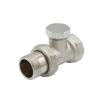 Клапан запорный для радиатора 3/4 VRT прямой (шестигранник) (н/н)