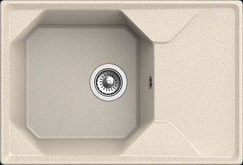 Мойка GRANFEST UNIQUE 740*500, бежевый /GF-U740L/