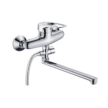 Смеситель для ванны POTATO одноруч (21215) силумин, d40, L30см.