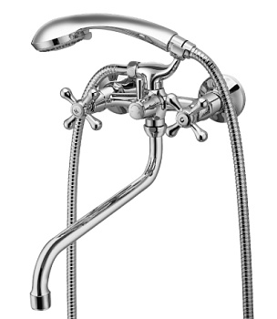 Смеситель для ванны LEMARK 2руч. (LM6041C) кер. латунь