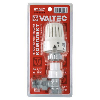 Клапан радиаторный термостат. 1/2 угловой с головкой Valtec (VT.047.N.04)